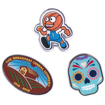 Metalen pin in eigen vorm (bedrukken) Metalen pin in eigen vorm (bedrukken)