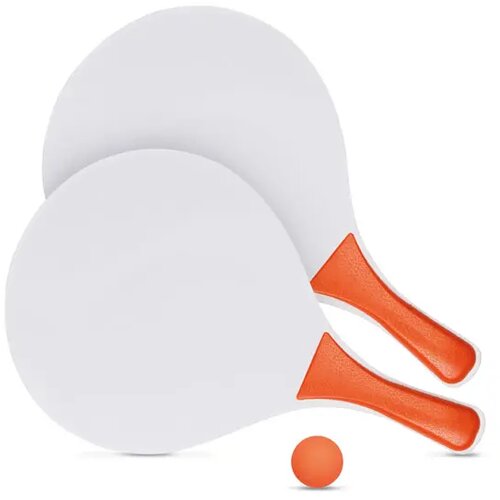 Beach tennis set Oranje