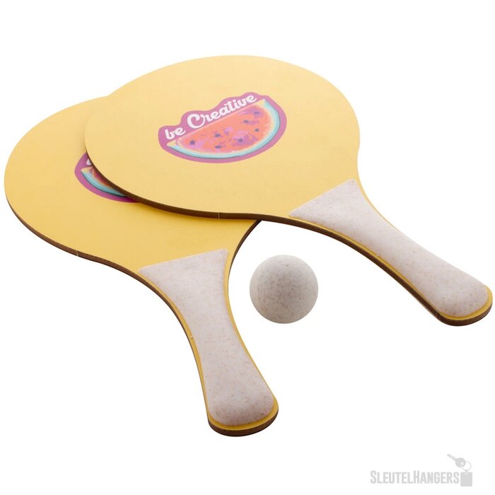 Beachball Set Volledig Bedrukt Naturel