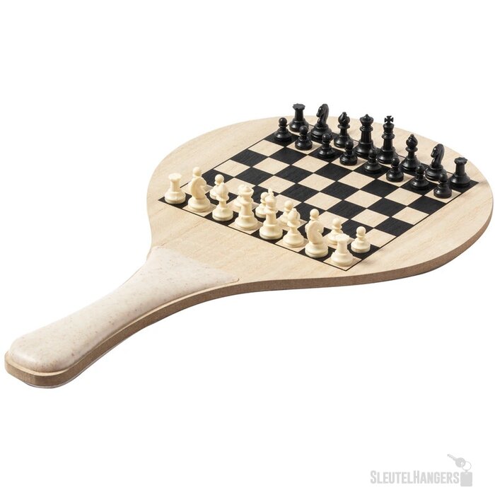 Beachball set met bordspellen Naturel