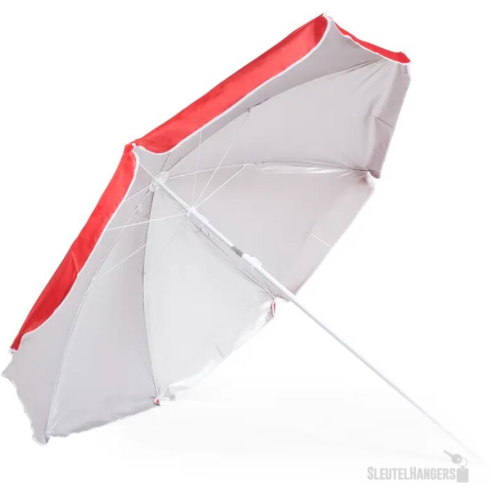 Grote parasol met kantelbare stok Rood