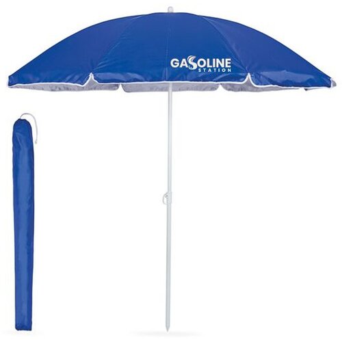Strandparasol Met Uv-Bescherming Blauw