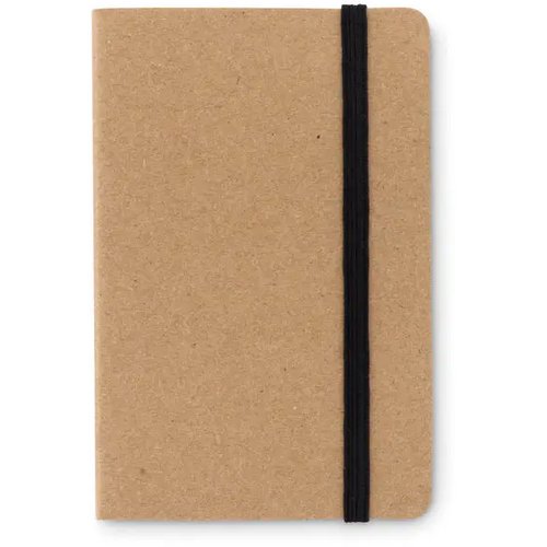 Mapje met sticky notes en sluitingsband Beige