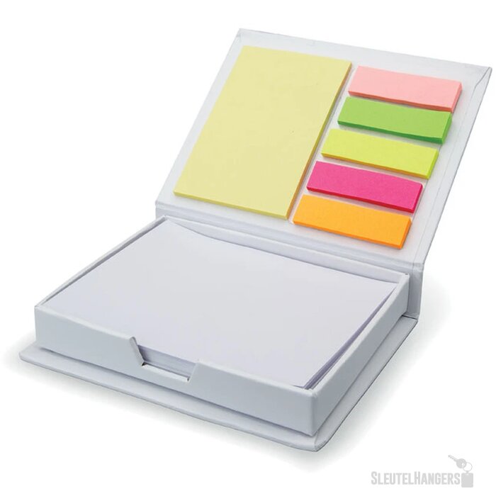 Memoblaadjes en memostickers Memokit wit