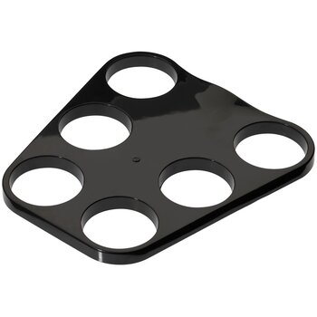Dienblad met gaten voor bekers Zwart Dienblad met gaten voor bekers Zwart