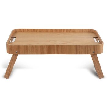 Houten dienblad met inklapbare poten Bruin Houten dienblad met inklapbare poten Bruin