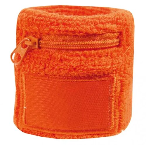 Zweetbandje met ritsvakje Oranje