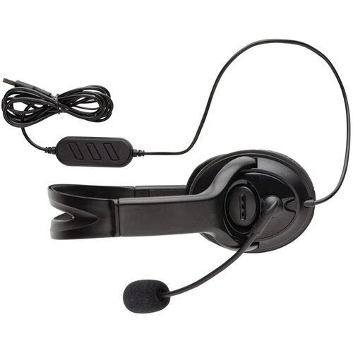 Over ear werk hoofdtelefoon met kabel zwart