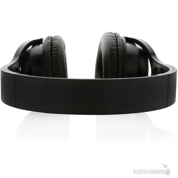 RCS en bamboe opvouwbare koptelefoon Zwart