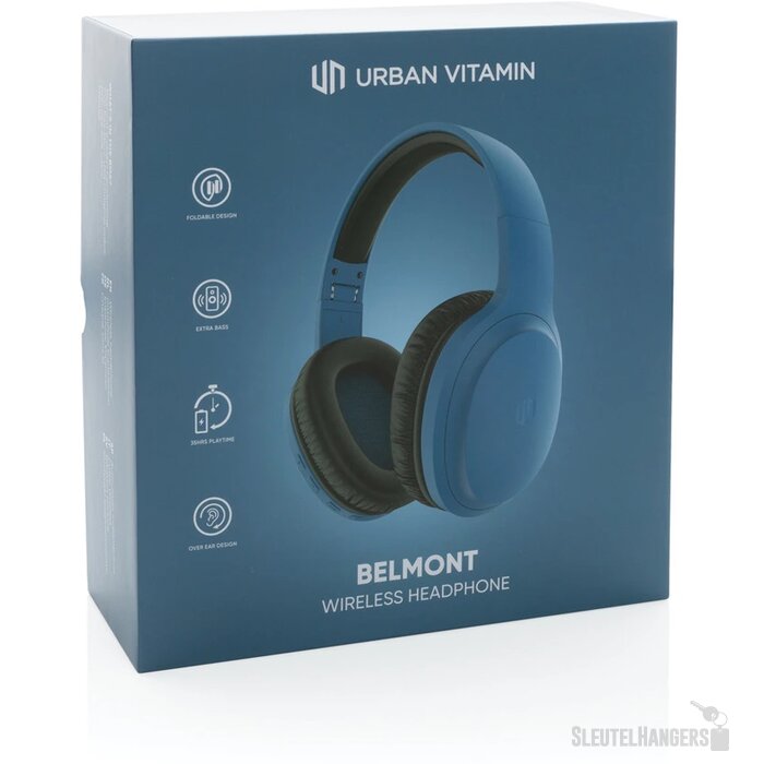 Urban Vitamin Belmont draadloze hoofdtelefoon Blauw