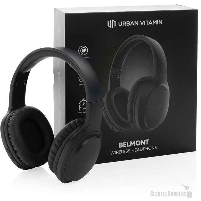 Urban Vitamin Belmont draadloze hoofdtelefoon Zwart