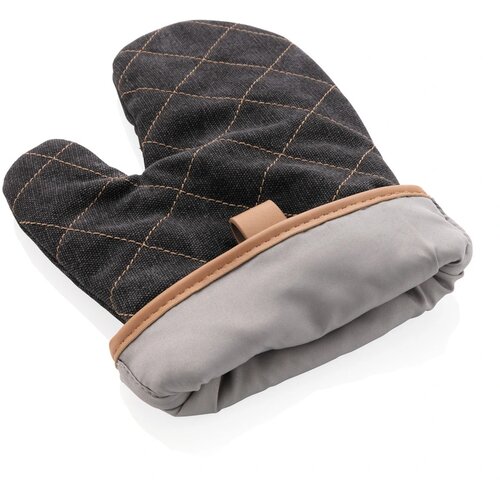 Deluxe canvas ovenhandschoen zwart