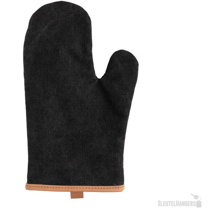 Deluxe canvas ovenhandschoen zwart
