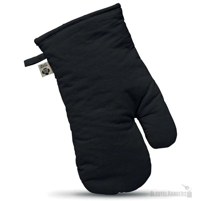 Organisch katoenen ovenwant Zwart