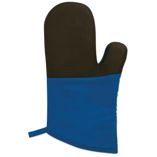 Katoenen ovenwant met rubber Kobaltblauw