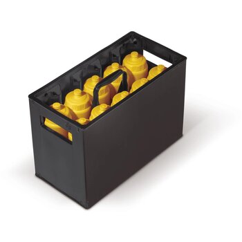 Bidon krat voor 10 bidons zwart Bidon krat voor 10 bidons zwart