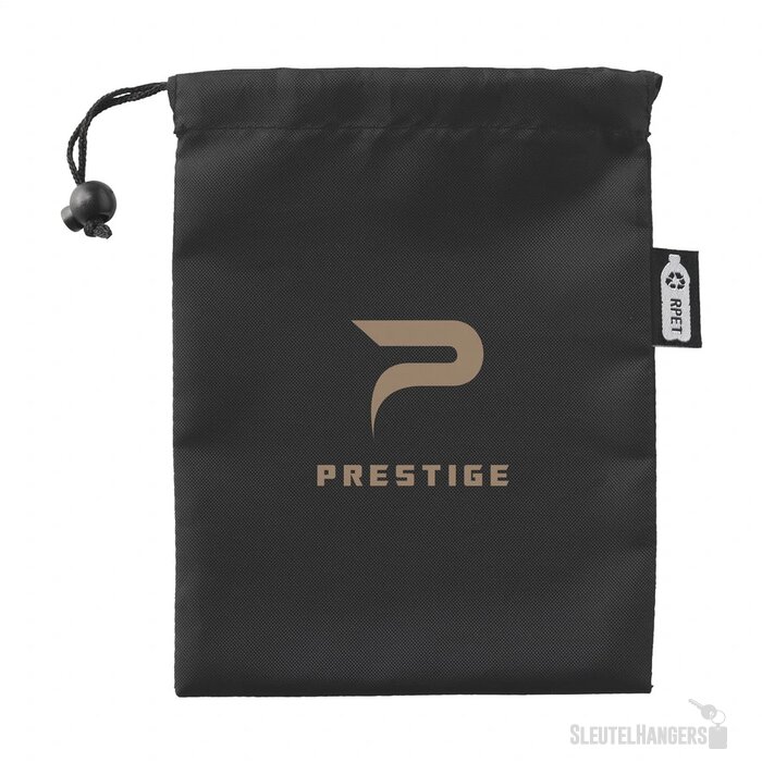 Sport springtouw in RPET zakje Zwart