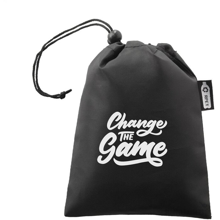 Sport springtouw in RPET zakje Zwart