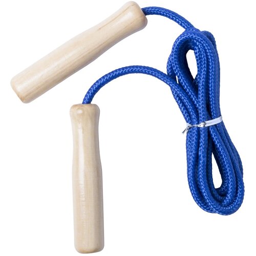 Houten springtouw Blauw