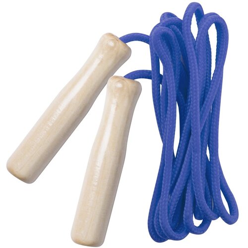 Houten springtouw Blauw