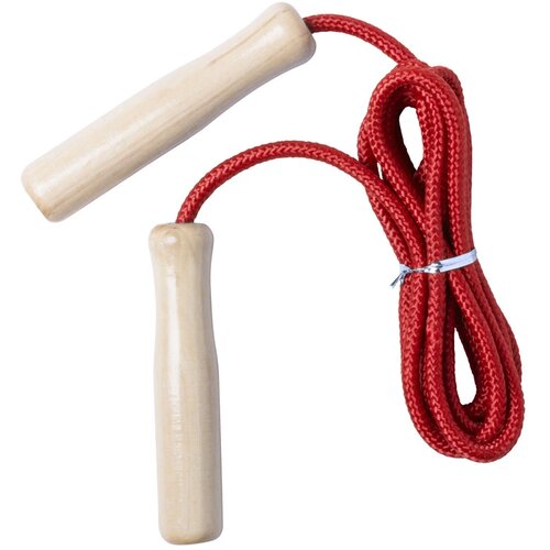 Houten springtouw Rood