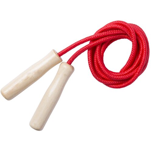 Houten springtouw Rood