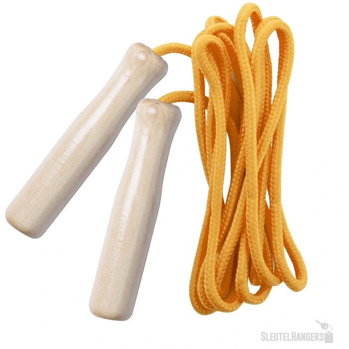 Houten springtouw Oranje