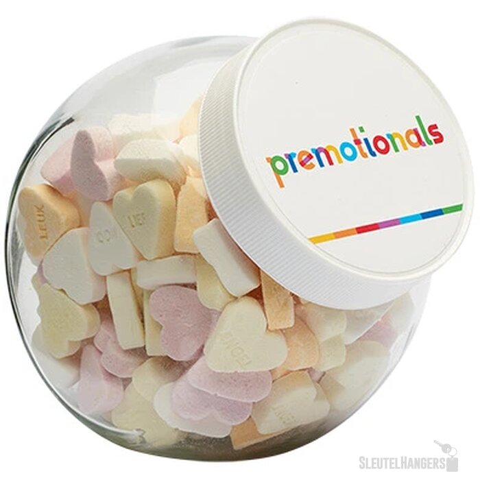 Glazen snoeppot | 870 Ml | gevuld met snoep