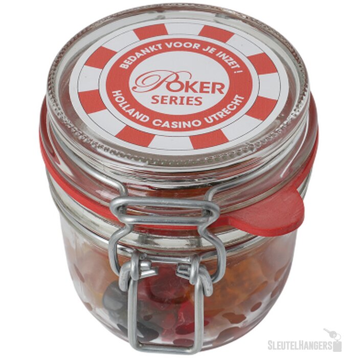 Glazen weckpotje met snoep (255 ml) Transparant