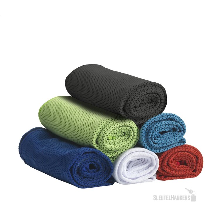 Verkoelende sporthanddoek Zwart