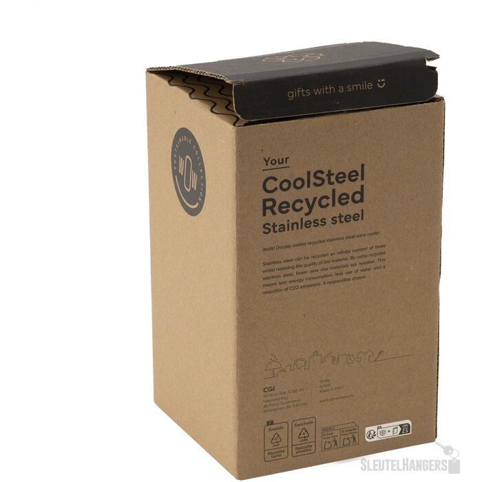 Coolsteel Rcs Recycled Steel Wijnkoeler Blauw