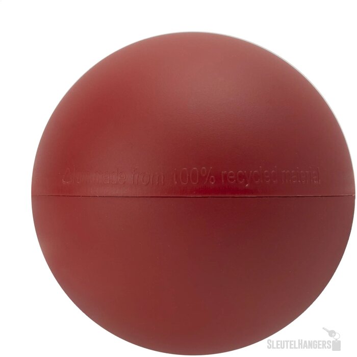 Gerecycled kunststof kerstbal (Ø 7 cm) Rood