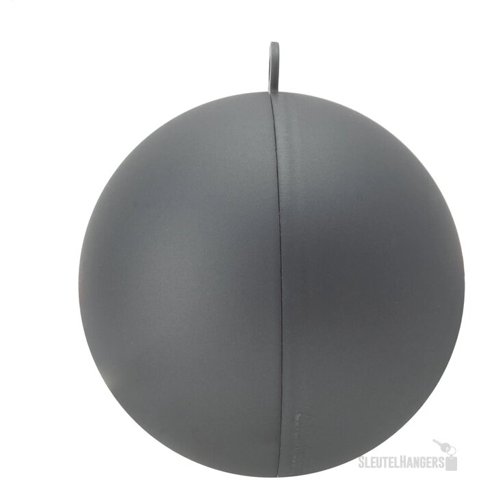 Gerecycled kunststof kerstbal (Ø 7 cm) Zilver