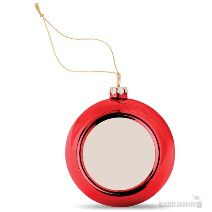 Sublimatie kerstbal (Ø 6 cm) Rood