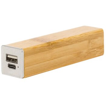 Kleine eco powerbank (2.200 mAh) Naturel
