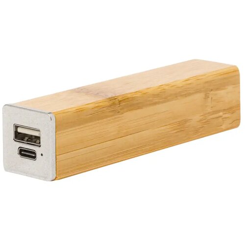 Kleine eco powerbank (2.200 mAh) Naturel