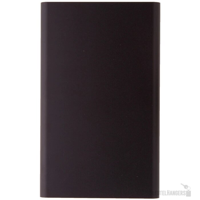 Gerecycled aluminium powerbank (4.000 mAh) Zwart