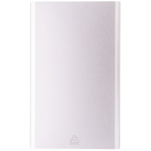 Gerecycled aluminium powerbank (4.000 mAh) Zilver
