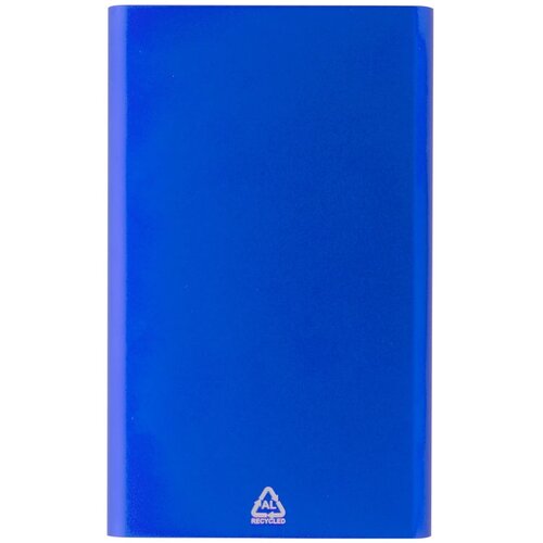 Gerecycled aluminium powerbank (4.000 mAh) Blauw