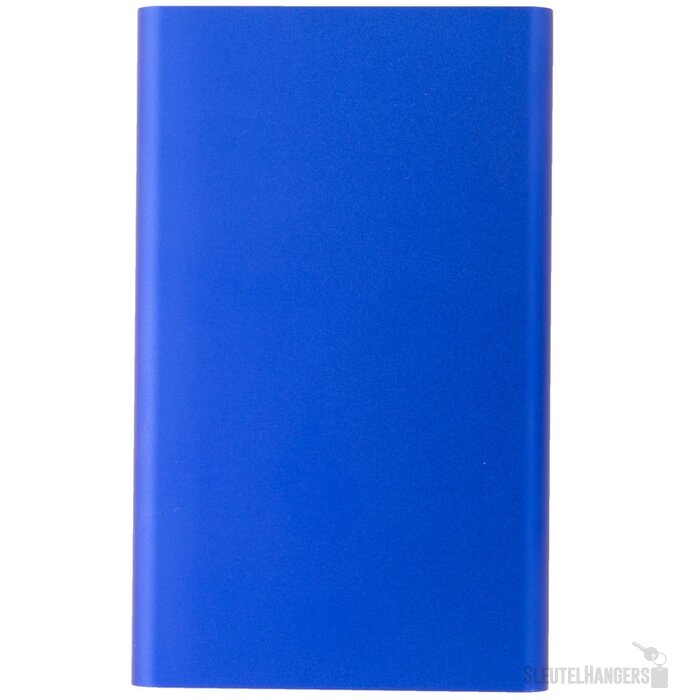 Gerecycled aluminium powerbank (4.000 mAh) Blauw