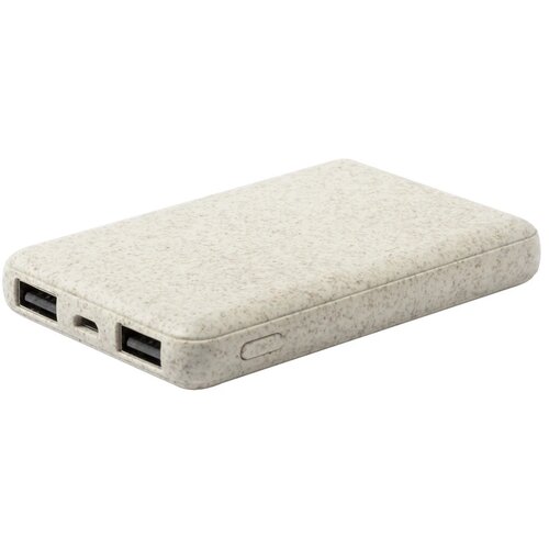 Ecologische powerbank (5.000 mAh) Naturel