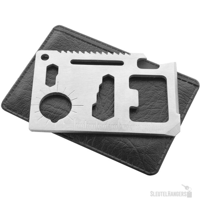 Creditcard multitool Zilver