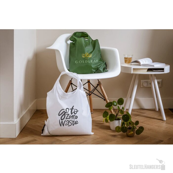 Strawberry Rpet Opvouwbare Tas Wit