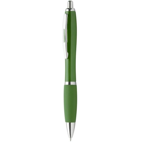 Pen met rubberen grip Groen