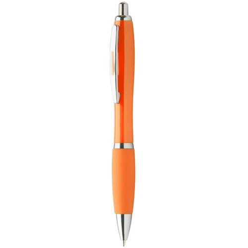 Pen met rubberen grip Oranje