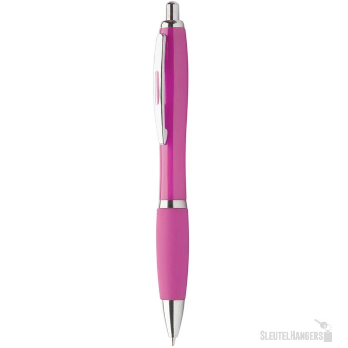 Pen met rubberen grip Fuchsia