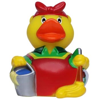 Schoonmaakster badeend