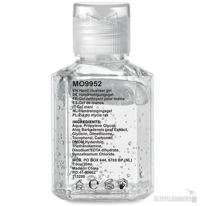 Handreinigingsgel 30 ml Transparant