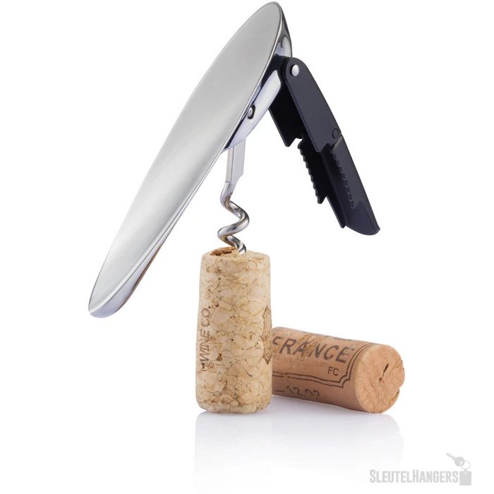 Eon tweetraps kurkentrekker Zilver