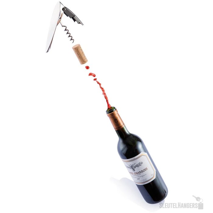 Eon tweetraps kurkentrekker Zilver